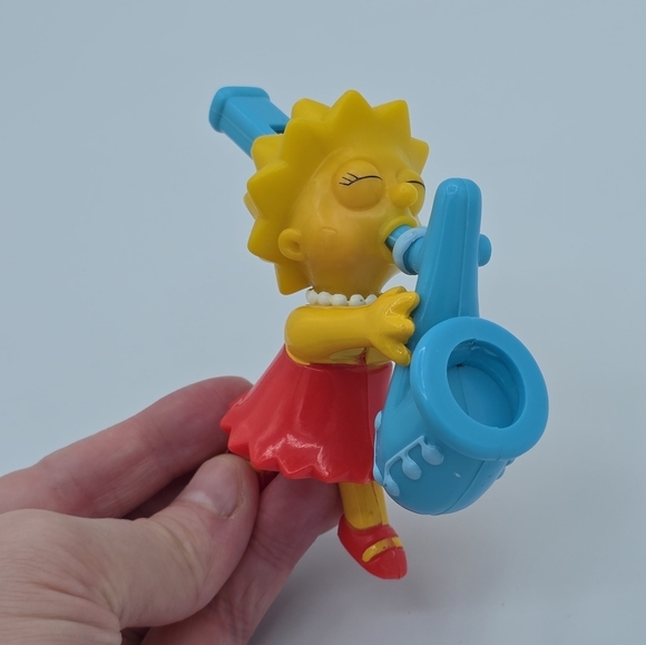 Vintage 1997 Subway The Simpsons Lisa Simpson Saxophone Whistle Toy - Picture 2 of 8